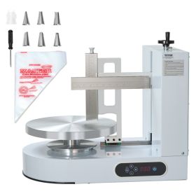 Cake Decorating Machine Cake Frosting Spreading for 6" to 14" Cake White