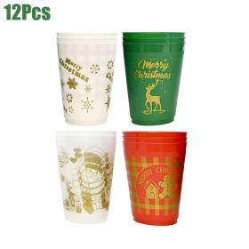 12Pcs Christmas Drink Cups (Option: W13688134)